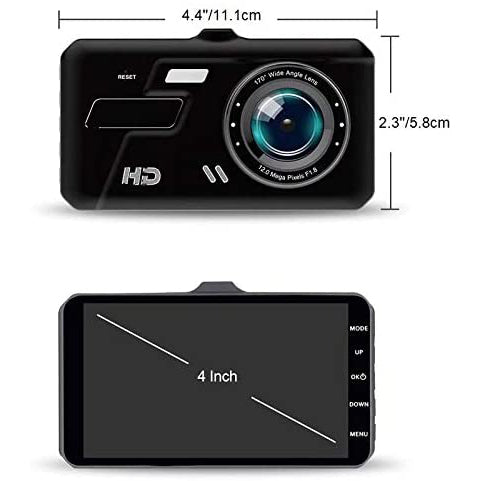 Dual Dash Camera 4" LCD Display