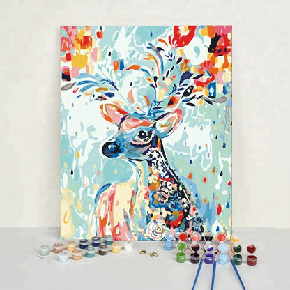 DIY Paint by Numbers Kit - White Deer