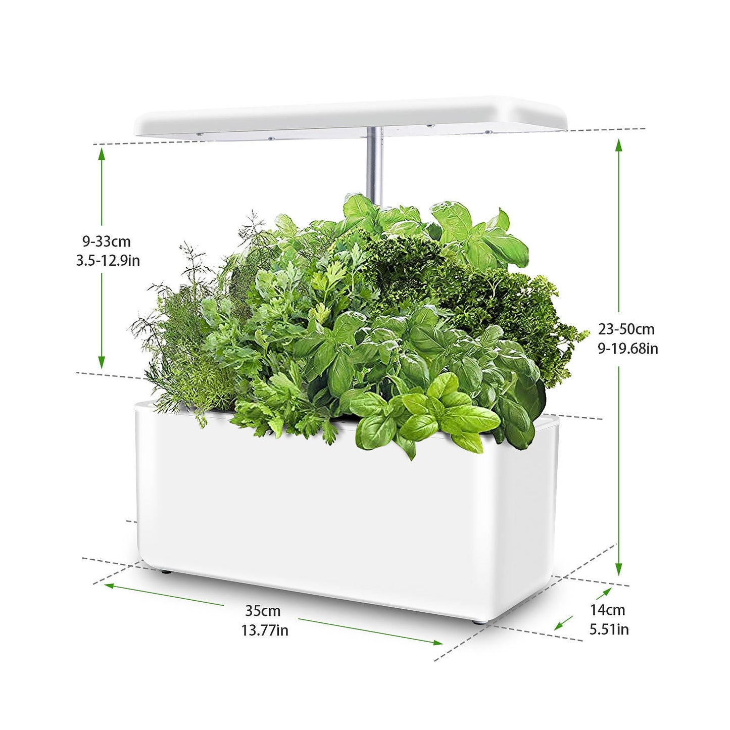 Indoor Hydroponic Garden - Starter Kit with LED Grow Light [7 PODS]