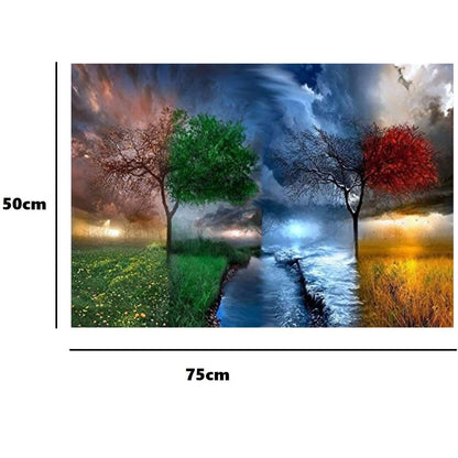 4 Seasons - Large Paper Jigsaw Puzzle [1000 Pieces]