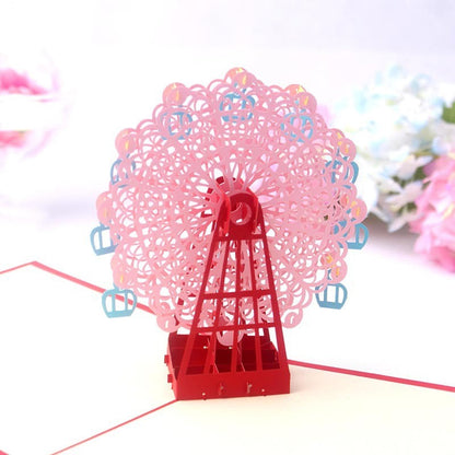 3D Ferris Wheel Pop Up Card and Envelope