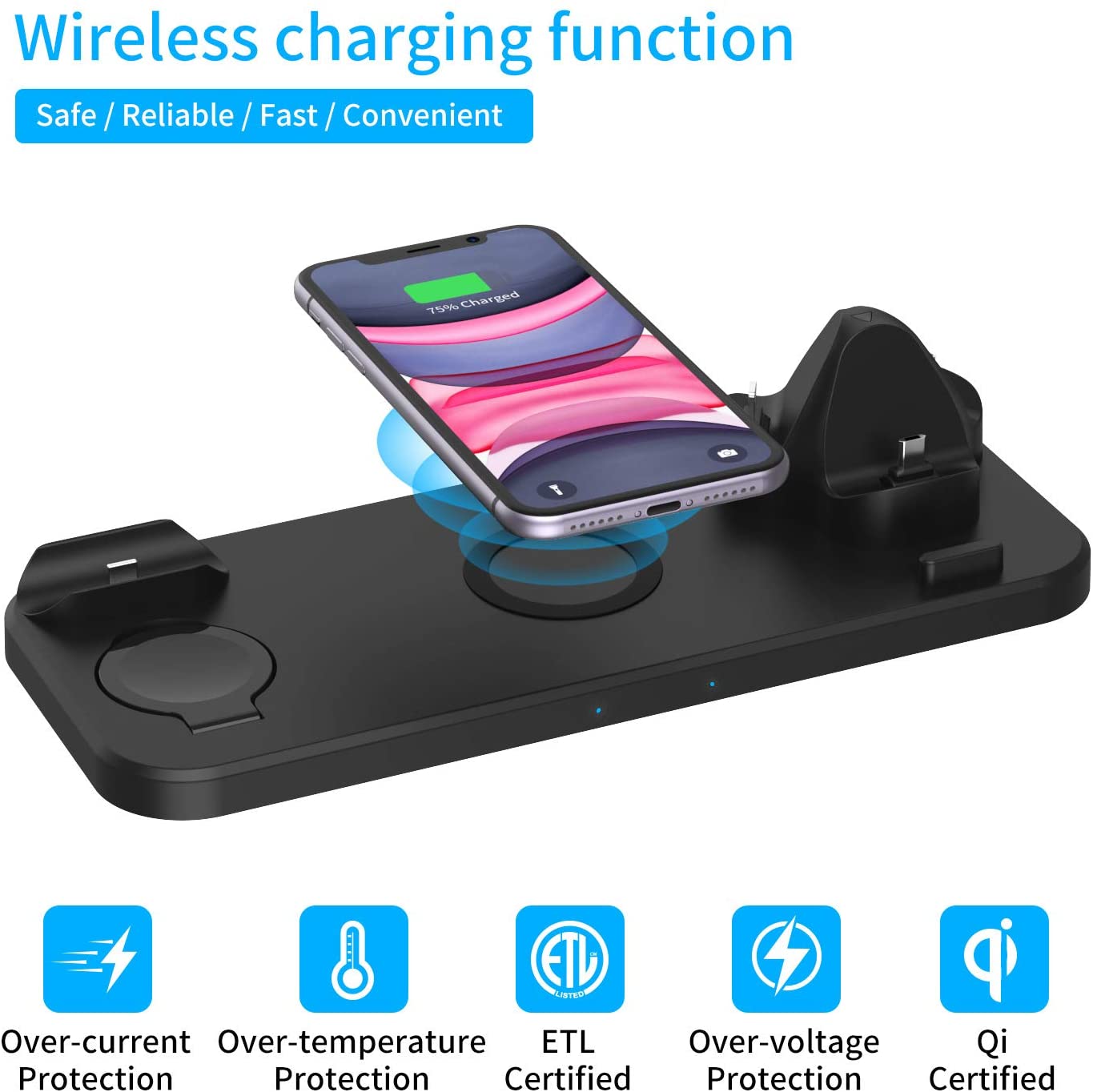 Wireless Charger 6 in 1 - Adapter Included