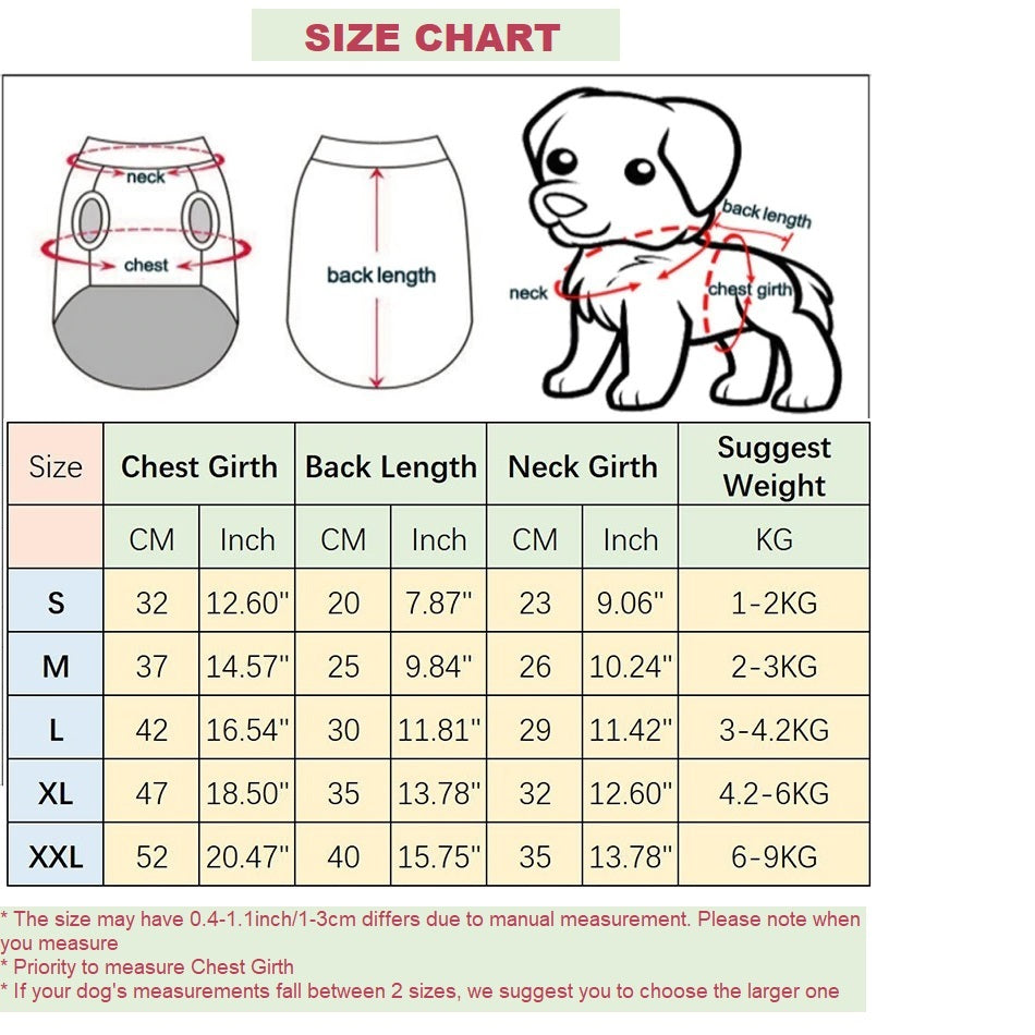 Cotton Pet Clothes for Dog - Pink