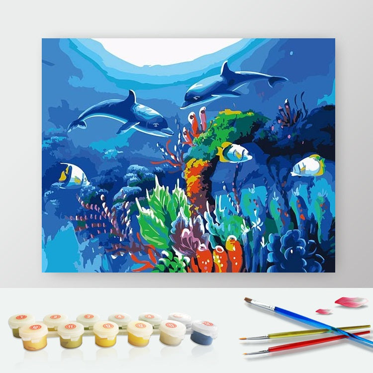 Paint by Numbers Kit - Sea World