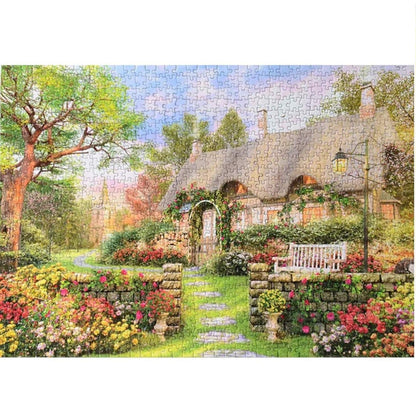 Cottage Landscape Puzzle - Large Paper Jigsaw Puzzle [1000 Pieces]