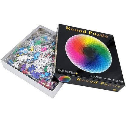 Gradiend Round Puzzle - Large Paper Jigsaw Puzzle [1000 Pieces]