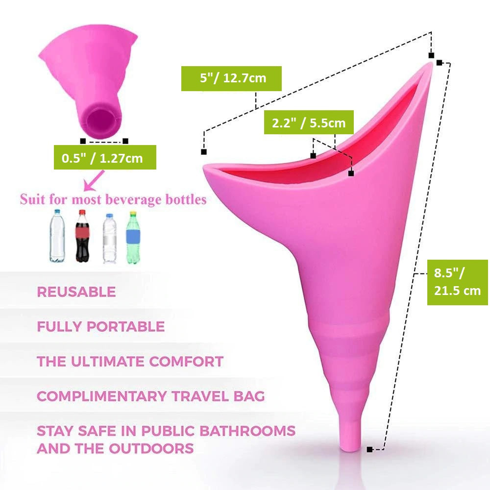 Female Urinal Travel Urination Device - Pee Funnel for Women