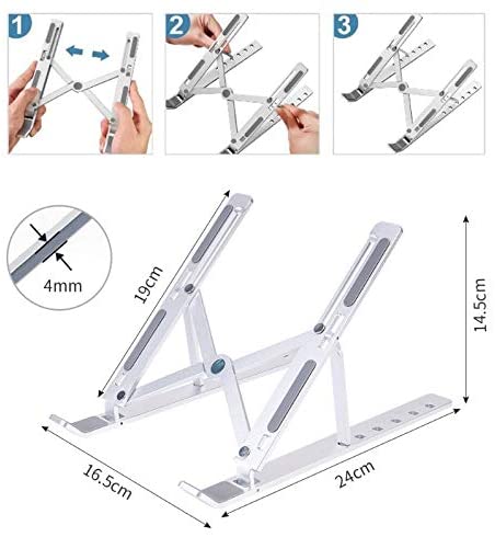 Laptop Stand Holder for 10-15.6” Laptops - Silver