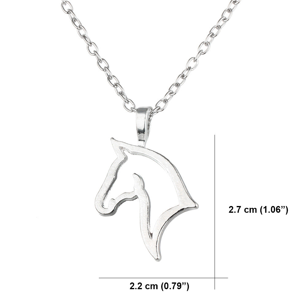 Horse Pendant Necklace - Animal Lovers Gift