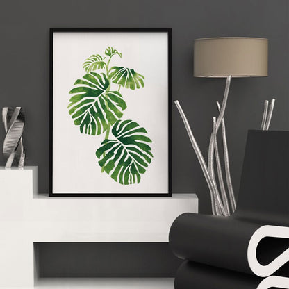 DIY Paint by Numbers Kit - Indoor Plant Leaves