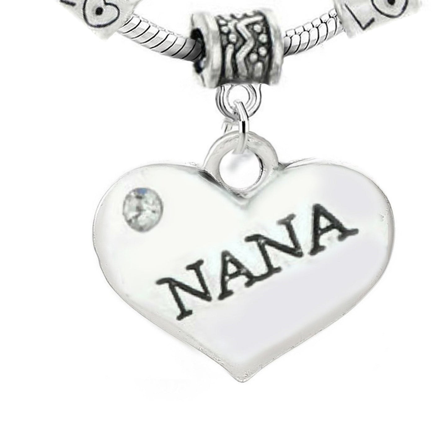 “Nana” Charm Bracelets | Adorable Nana Heart Bracelet | Best Family Jewelry Gift