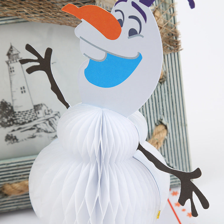 3D Christmas Snowman Pop Up Card and Envelope