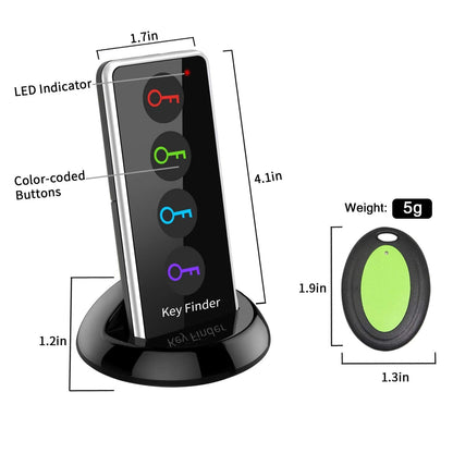 Key Finder - Wireless Key RF Locator - 100 ft Range