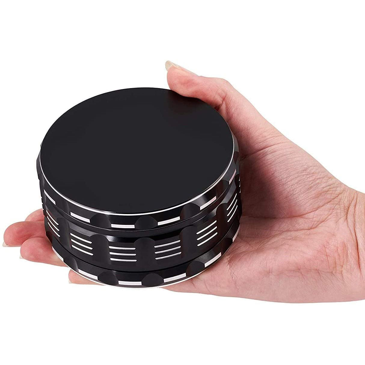 4 Piece 4" Spice Herb Grinder - Color Black