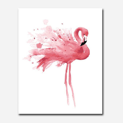 DIY Paint by Numbers Kit - Pink Flamingo