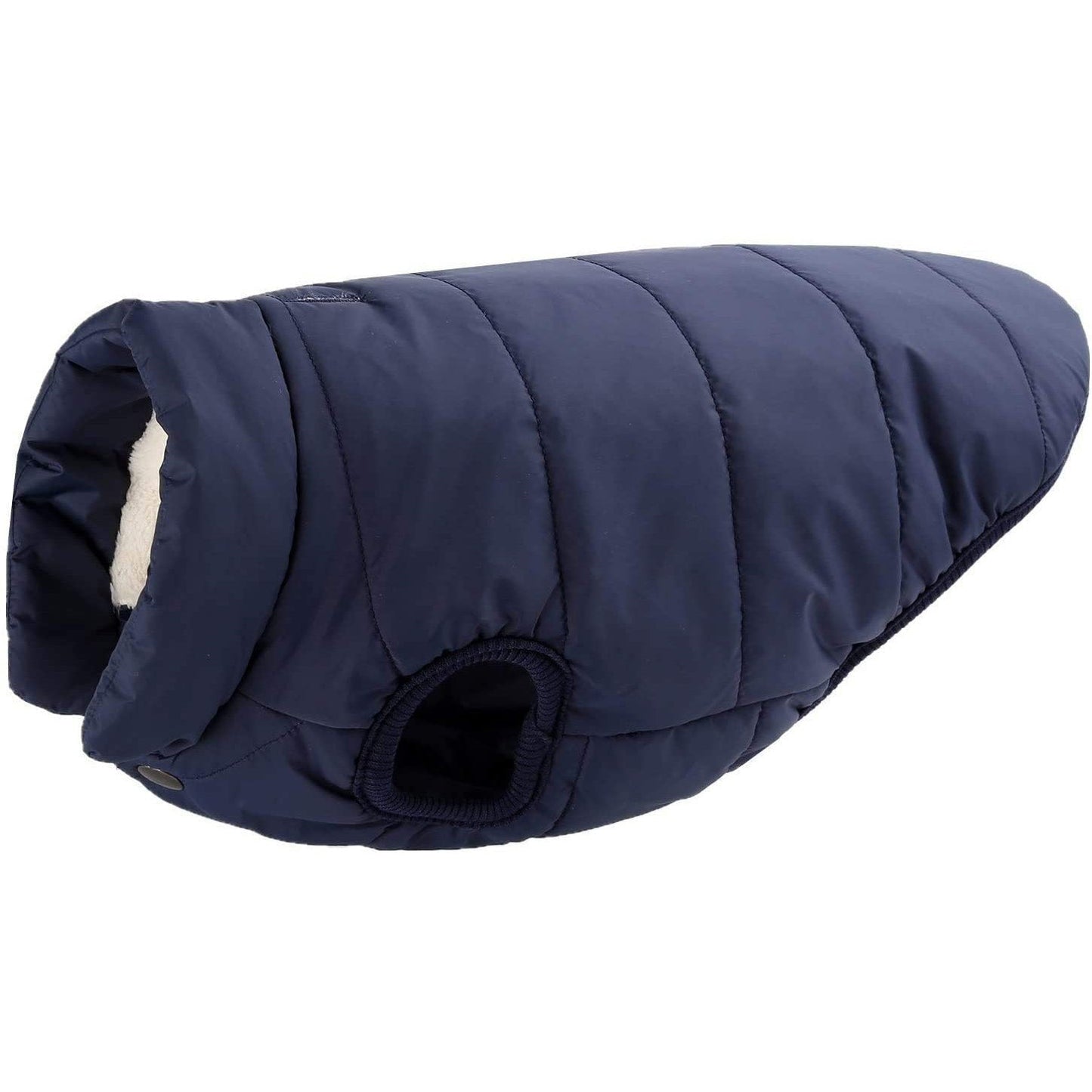 Double Layer Fleece Warm Dog Jacket Coat Vest - Blue