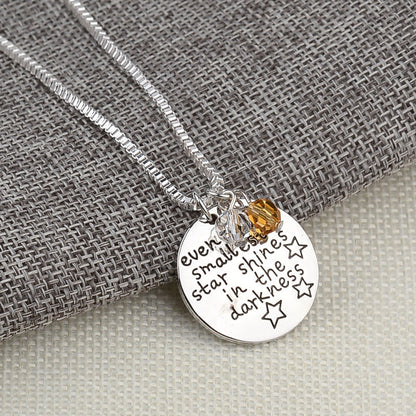 Even The Smallest Star Shines in The Darkness - Pendant Necklace