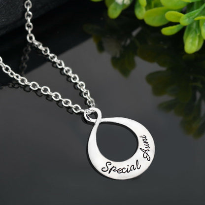 “Special Aunt” Necklace | Adorable Round Pendant Special Aunt Necklace| Best Necklace for Woman