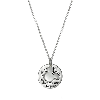 Laughter is Timeless, Imagination has no Age, and Dreams are Forever - Pendant Necklace