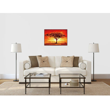 DIY Paint by Numbers Canvas Painting Kit - Burning Tree of Life