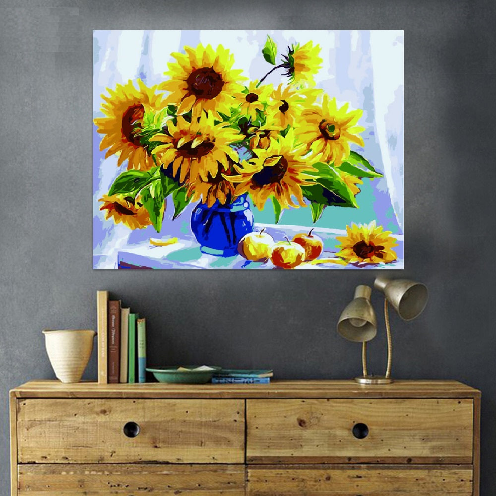 Paint by Numbers Kit - Sunflowers