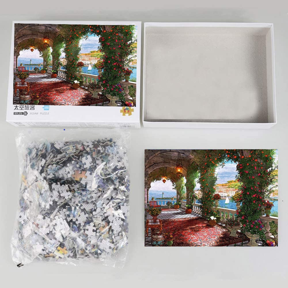 Rose Corridor Puzzle - Large Paper Jigsaw Puzzle [1000 Pieces]