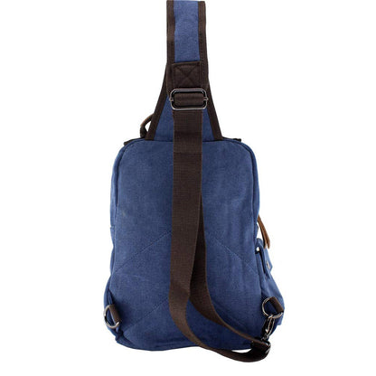 Retro Messenger Bag Canvas Shoulder Backpack Travel Rucksack Sling Bag