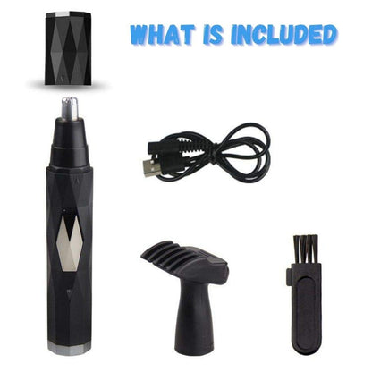 Ear and Nose Hair Trimmer Set - 2 in 1 Painless Facial Hair and Eyebrow Clipper