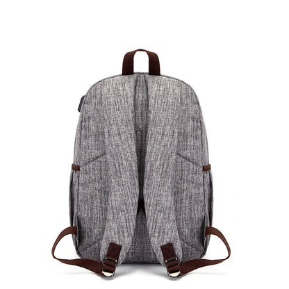 Men's Waterproof Backpack with USB - Grey