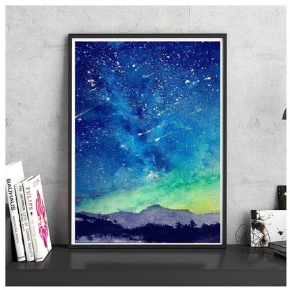 DIY Paint by Numbers Canvas Painting Kit - Northern Lights