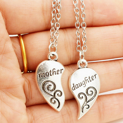 Mother & Daughter Pendant Necklace - 2x20'' Chain + 2 Necklace Pendants