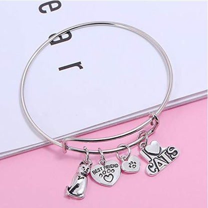 Kitty Cat Charm Bracelet