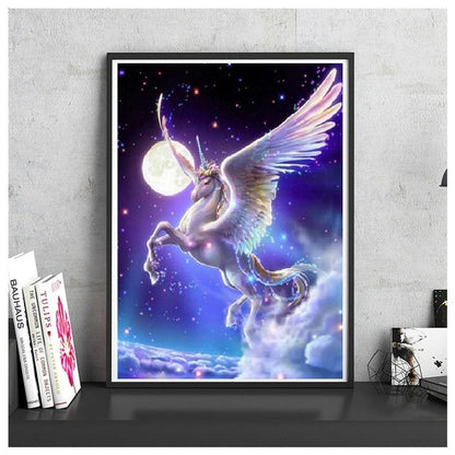 DIY Paint by Numbers Canvas Painting Kit - Flying Unicorn