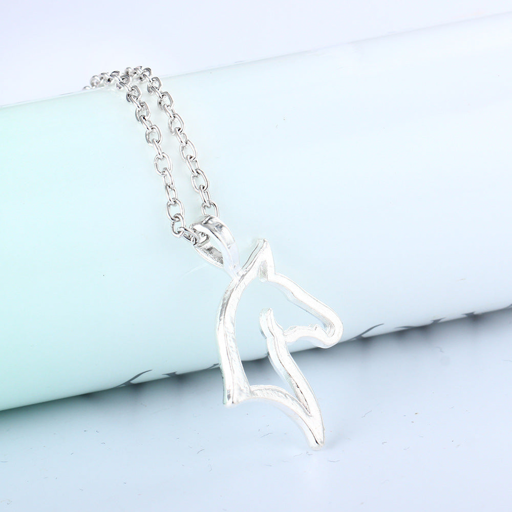 Horse Pendant Necklace - Animal Lovers Gift