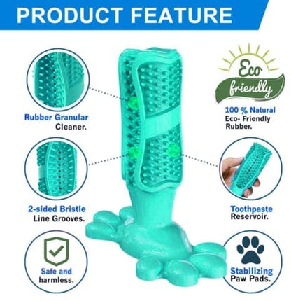 Dog Toothbrush Chew Toy - For Dogs of 10-40 lbs - Blue