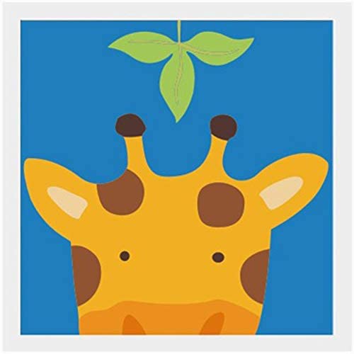 Paint by Number Kits for Kids Beginner - Cute Giraffe 8" x 8"