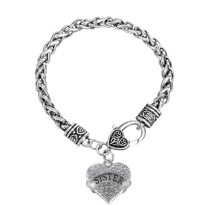 Sister Charm Bracelets | Adorable Sister Heart Bracelet | Best Hearts Bracelet for Woman