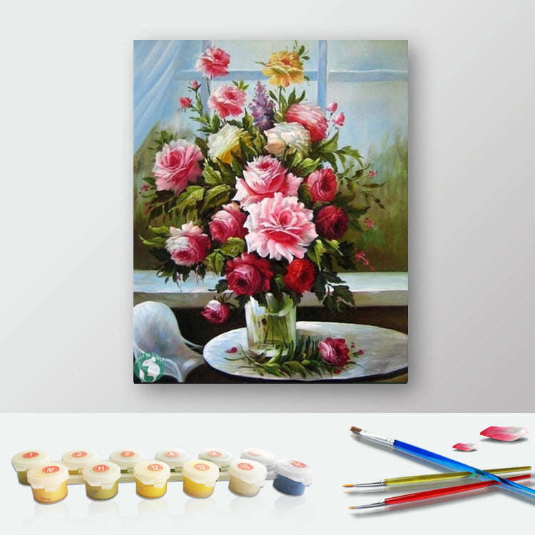 Paint by Numbers Kit - Flowers Painting