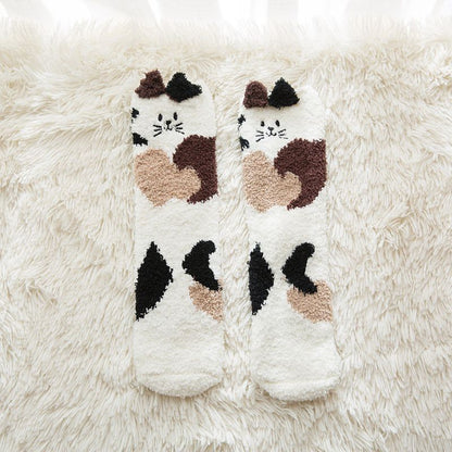 Winter Socks for Girls - Soft Warm Fluffy Cozy - Funny Animal - [1 Pair]