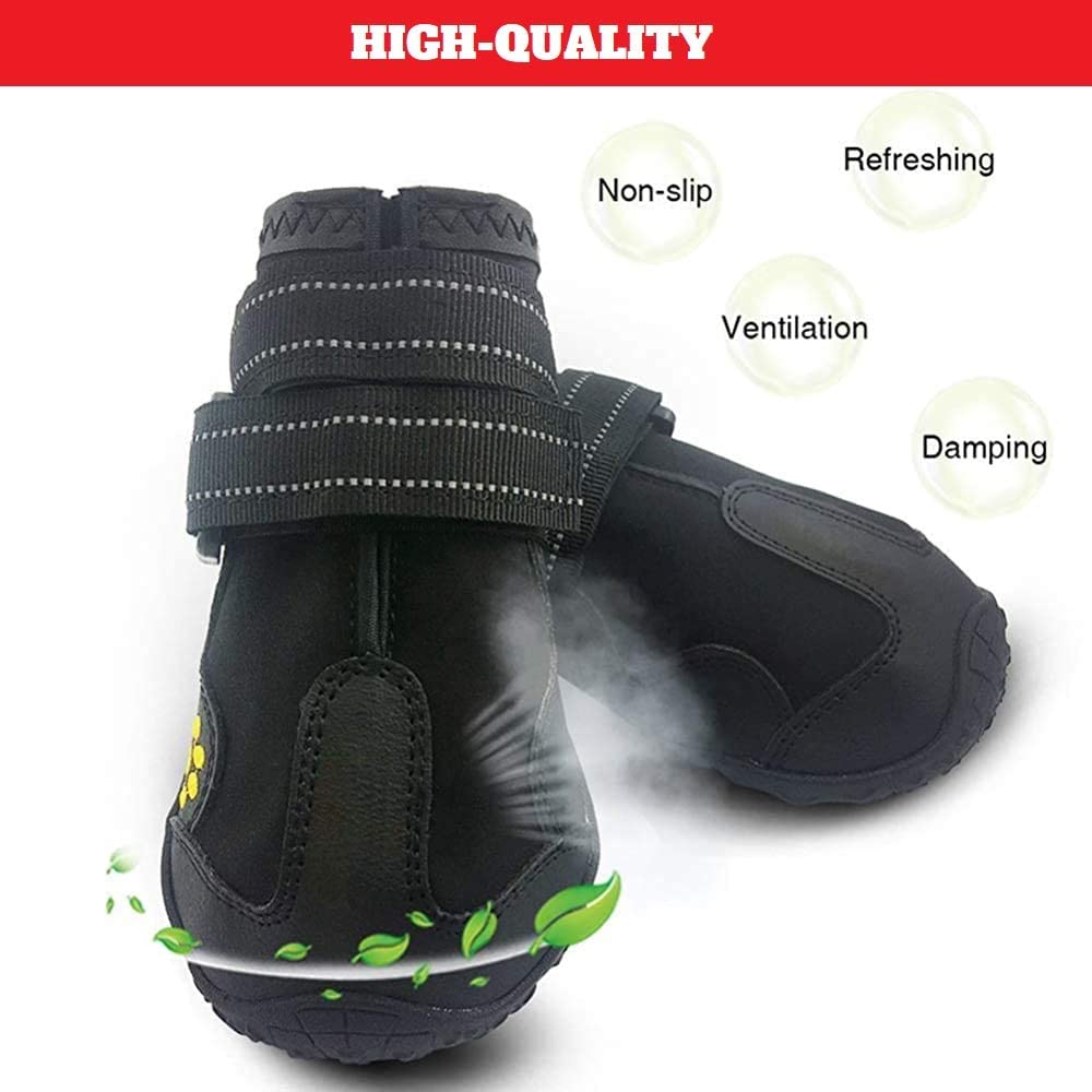 Dog Boots - Outdoor Waterproof Running Shoes for Medium to Large Dogs