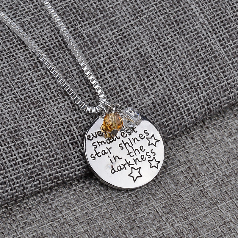 Even The Smallest Star Shines in The Darkness - Pendant Necklace