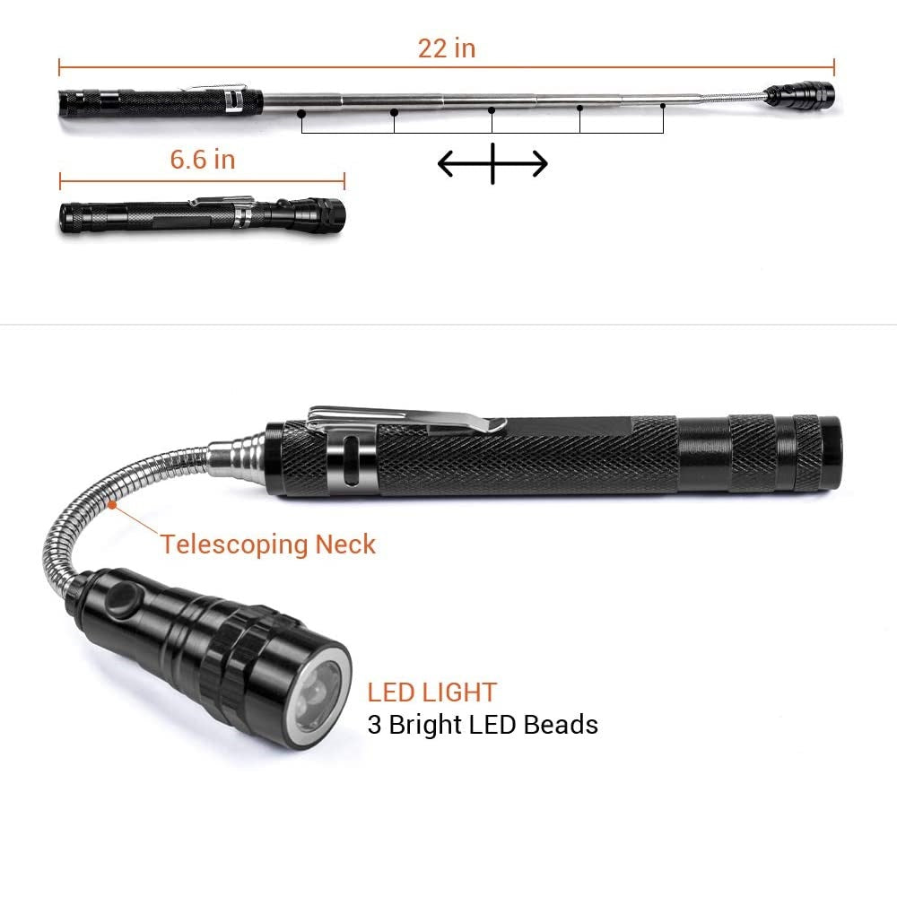 Magnetic Pickup Tool with LED Lights