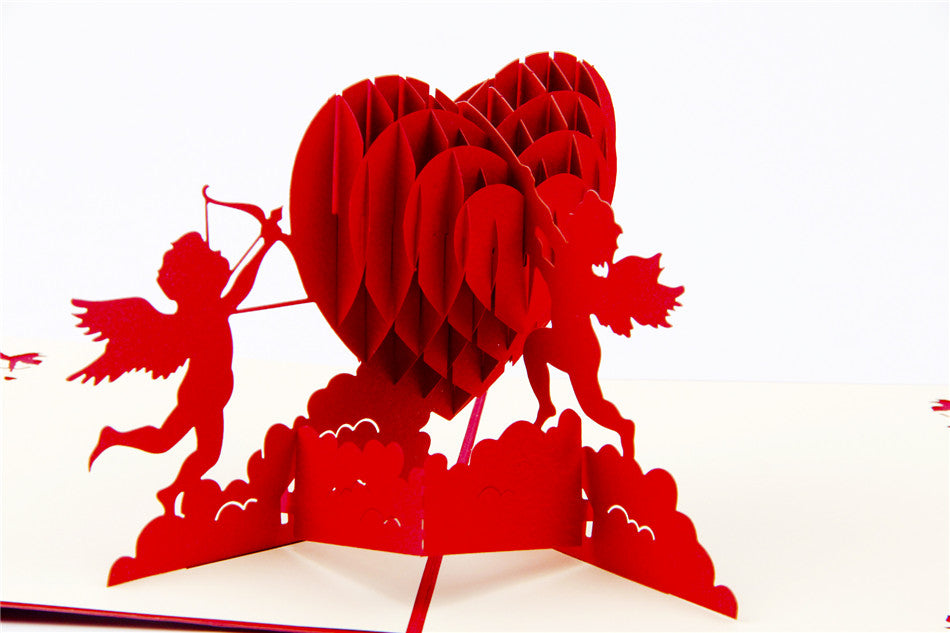 3D Love Pop Up Card and Envelope