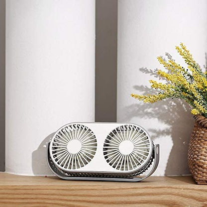 Portable Desk Fan - Small Tabletop Fan with Strong Airflow