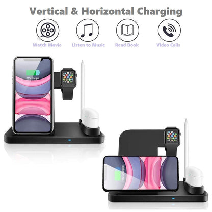 Wireless Charger 4 in 1 Compatible - Adapter Included