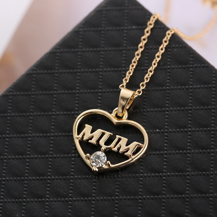 Mum Heart Pendant Necklace - Makes The Perfect Gift for Mom