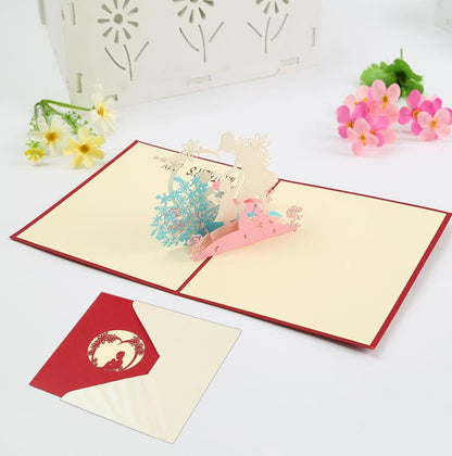 3D Mothers Day Pop Up Card and Envelope