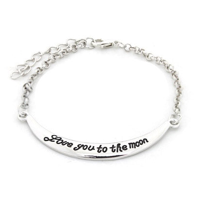 Love You to The Moon - Pendant Bracelet