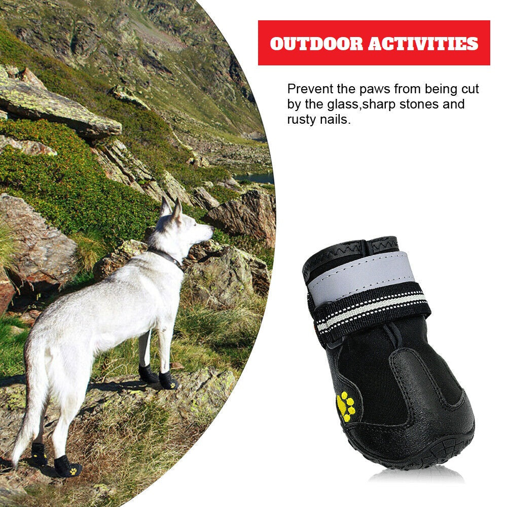 Dog Boots - Outdoor Waterproof Running Shoes for Medium to Large Dogs