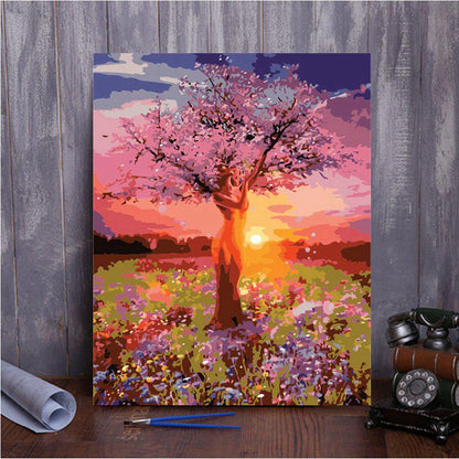 Paint by Numbers Kit - Sunrise and Tree of Life